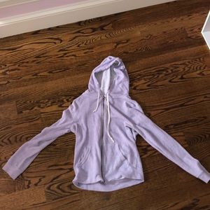 women’s small purple zip up hoodie